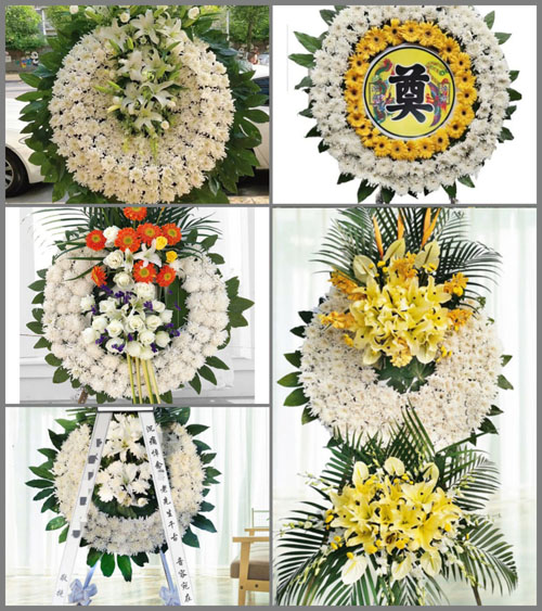 湖北襄阳市樊城区王寨街道花圈速递